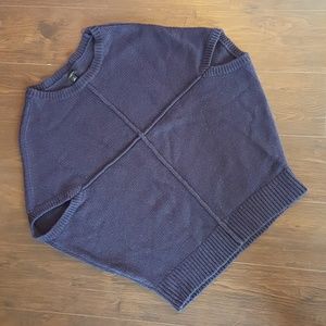 Loft Dark Navy Blue Sweater Sleeveless/Small Slv